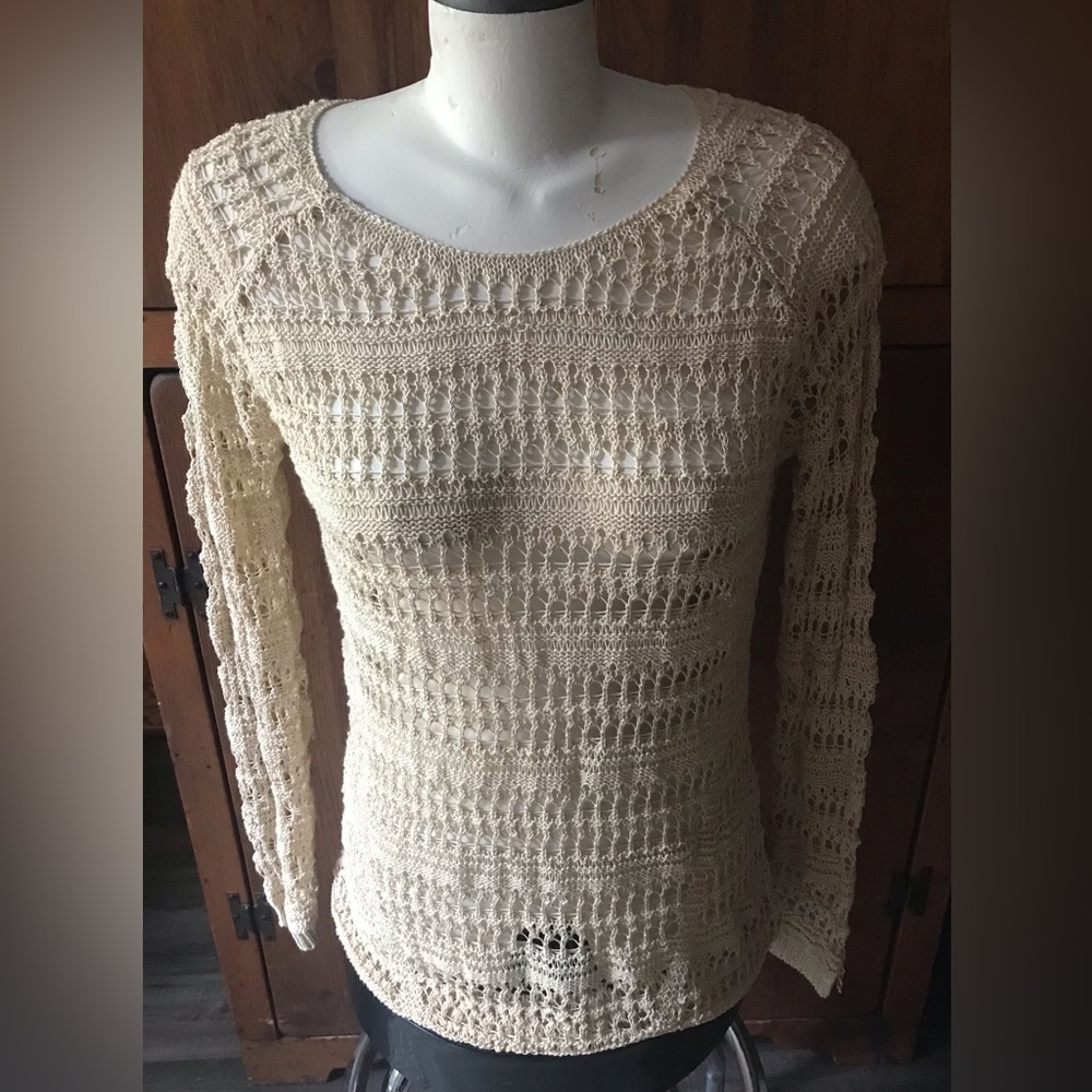 Alison Sheri Crocheted Sweater - Size Medium